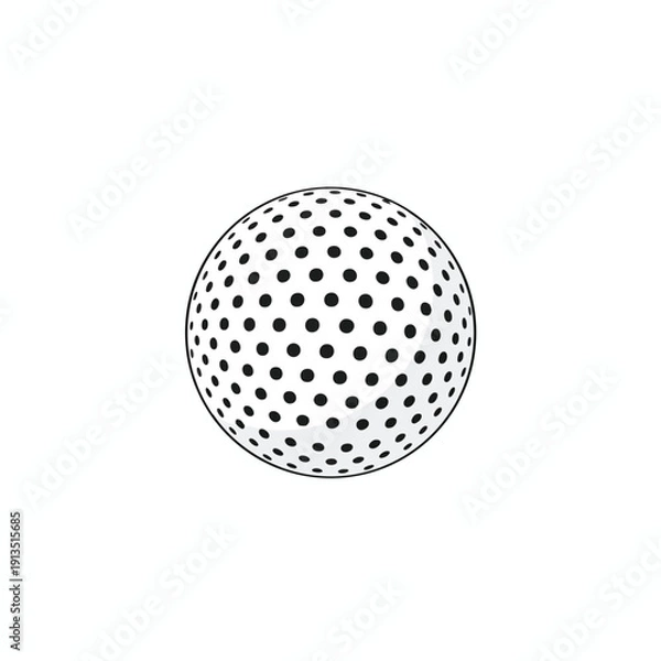 Obraz Close up of a Polka Dot Patterned Sphere for Creative Design Projects