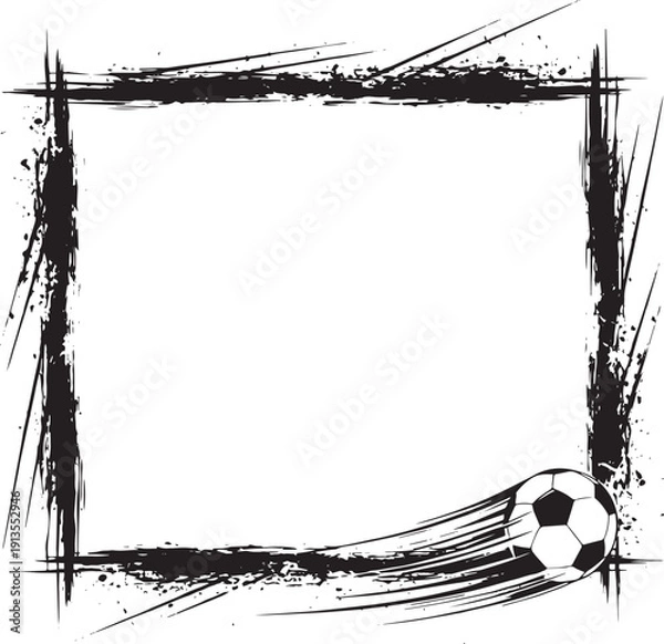 Obraz soccer ball frame
