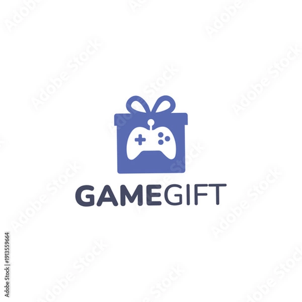 Obraz Game Gift Logo Vector Simple