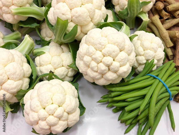 Obraz cauliflower and broccoli