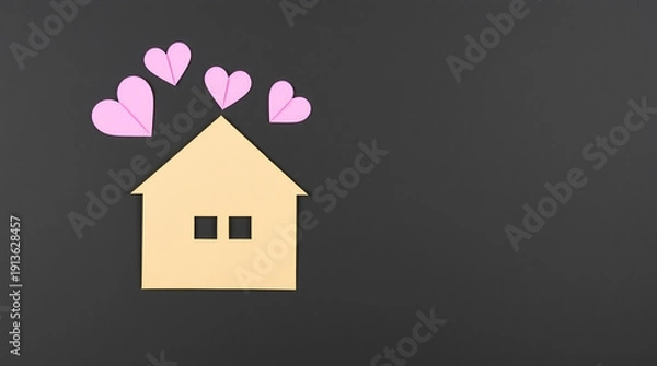 Obraz house with flowers