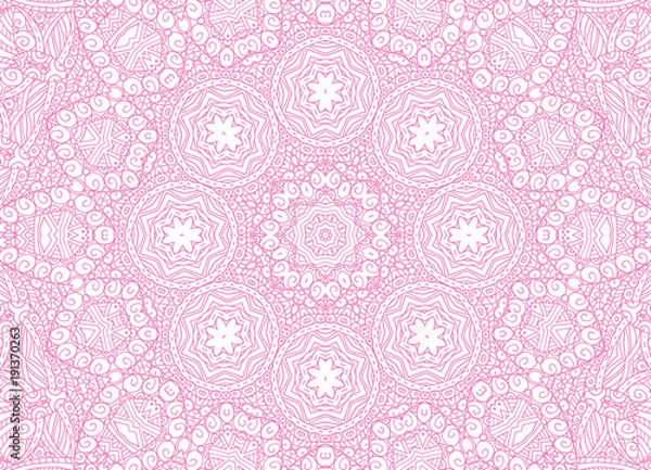 Fototapeta Abstract concentric outline pink pattern