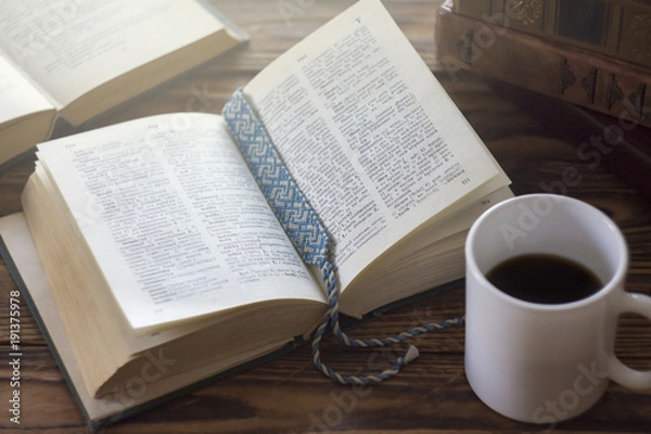 Obraz book with bookmark