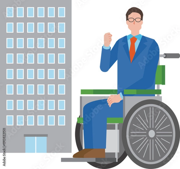 Obraz 障がい者雇用のイメージイラスト