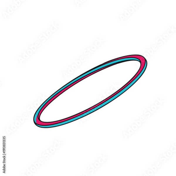 Fototapeta Vibrant Double Ring Shape