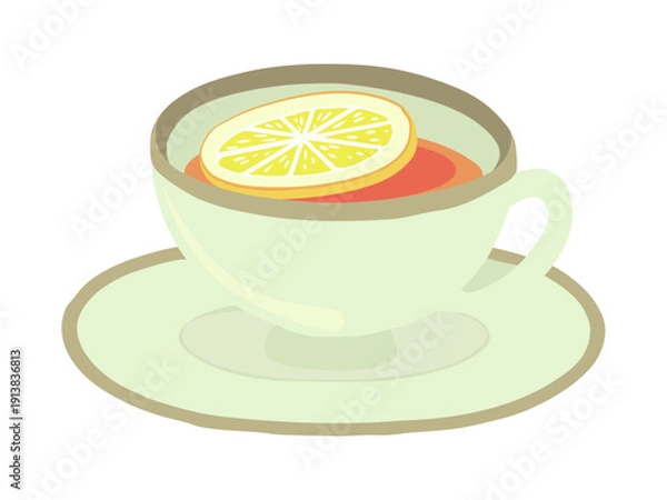 Obraz 紅茶 レモンティー 主線なし