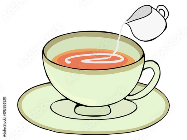 Obraz 紅茶 ミルクティー