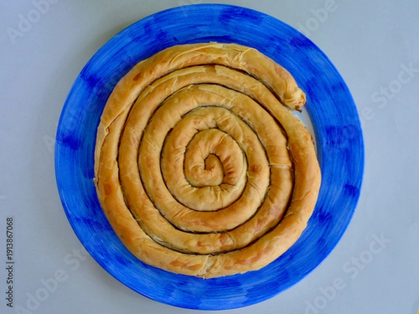 Obraz Spanakopita on a serving dish