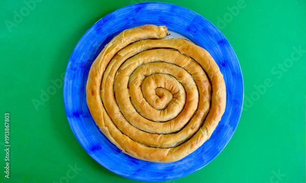 Obraz Spanakopita on a serving dish