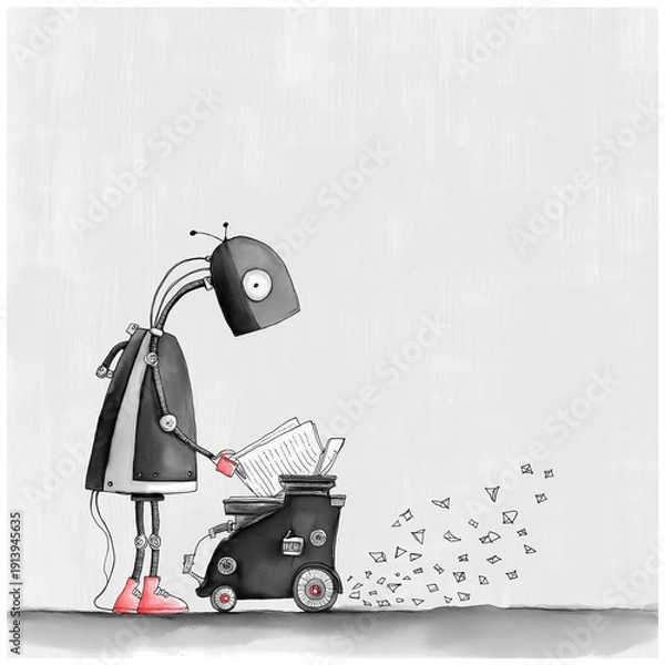 Obraz AIロボットと遊ぶ