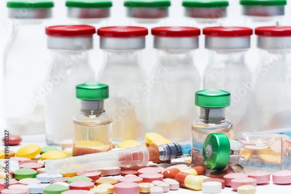 Fototapeta ilaç ve haplar