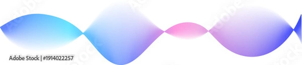 Obraz Neon gradient line sound light effect