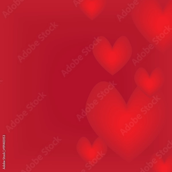 Obraz Abstract background with hearts