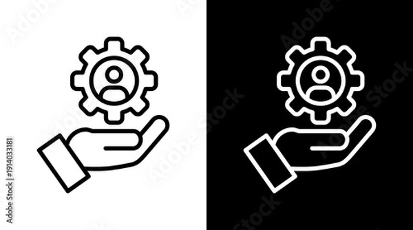 Obraz Resource White Icon Set Vector 