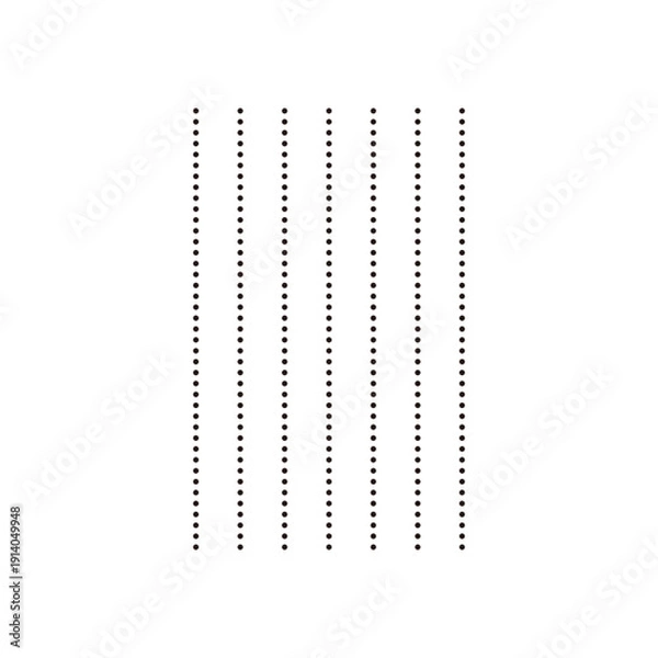 Obraz シンプルなドット罫線のアイコン