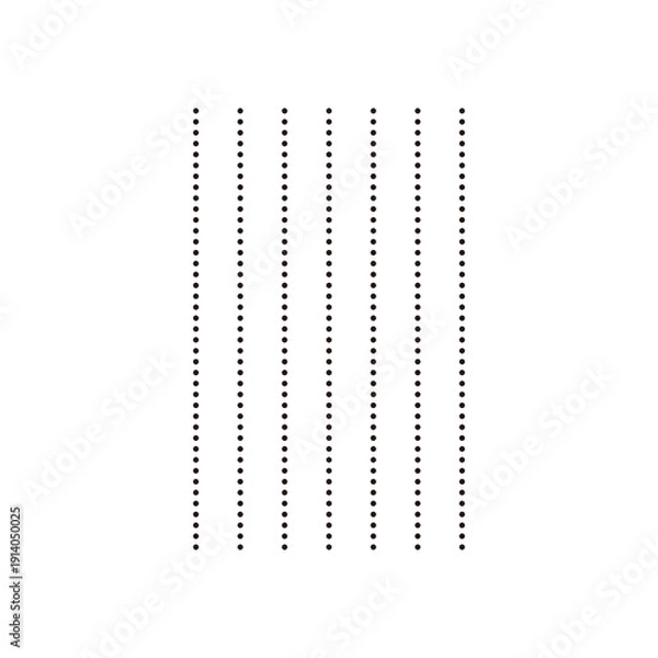 Obraz シンプルなドット罫線のアイコン