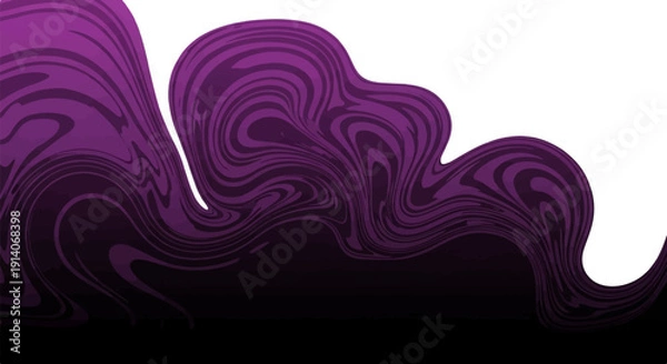 Obraz Swirling purple and black abstract pattern with gradient