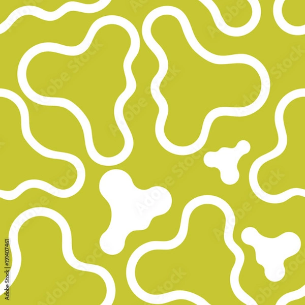 Obraz Seamless pattern: smooth elements like clouds