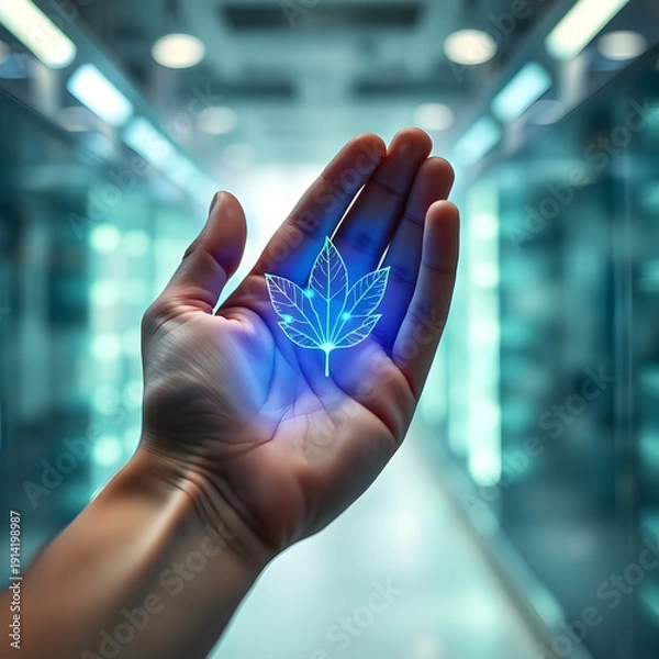 Obraz hand touching screen