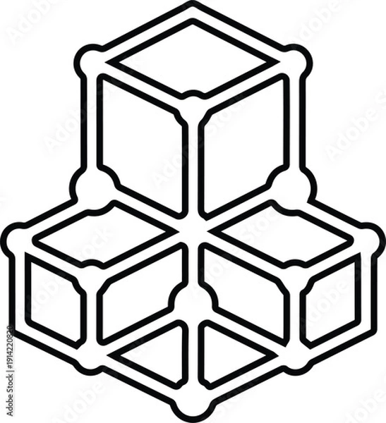 Obraz Diagram icon with isolated background