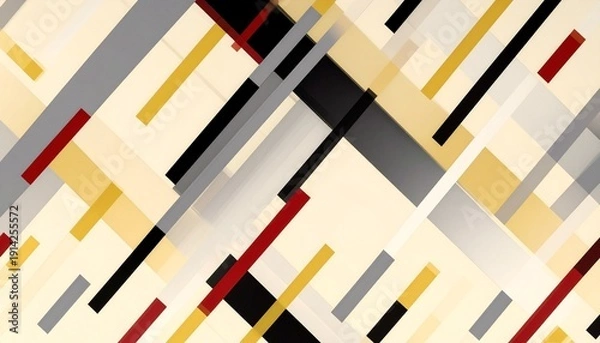 Obraz Abstract geometric artwork with rectangles and lines