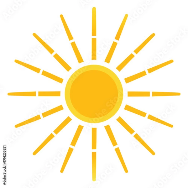 Obraz sun vector illustration