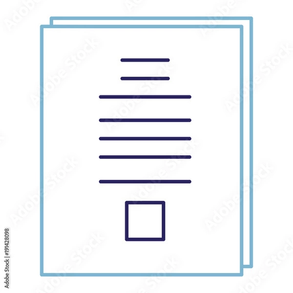 Obraz paper document isolated icon vector illustration design