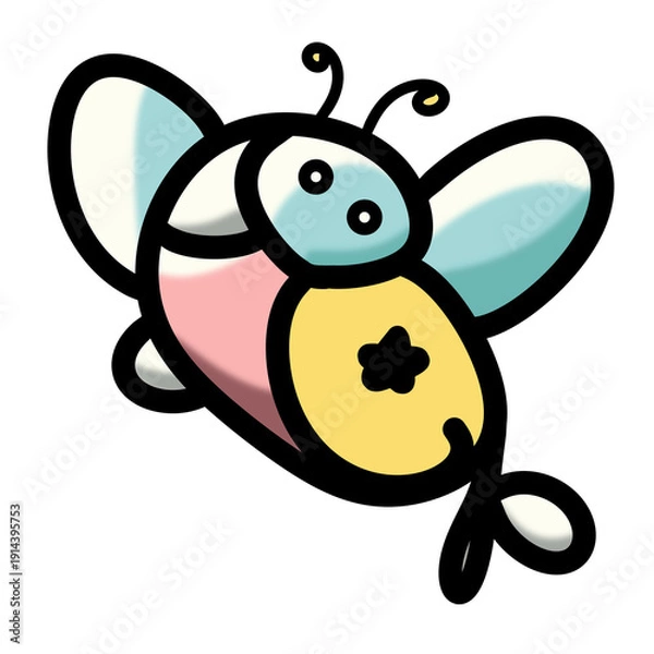 Obraz cartoon bee cartoon