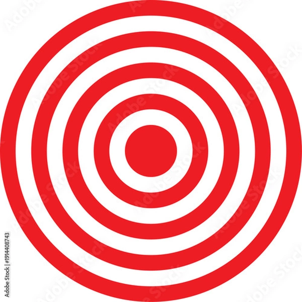 Obraz target with red arrow