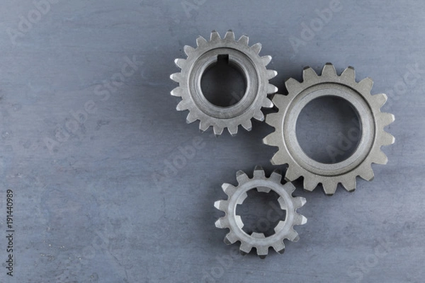 Obraz Three Steel Gears