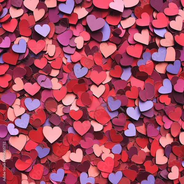 Obraz red hearts background