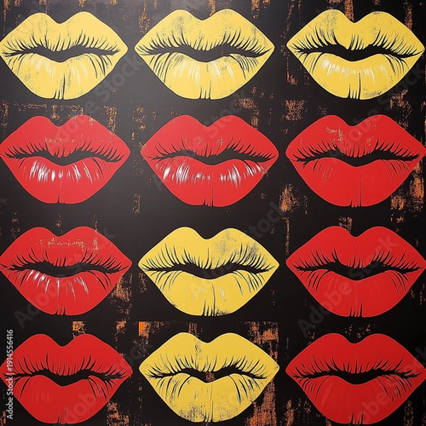 Obraz set of lips