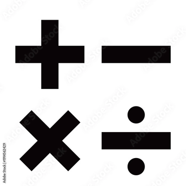 Obraz 	四則演算・数式素材