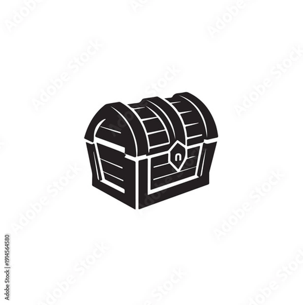 Obraz treasure chest logo