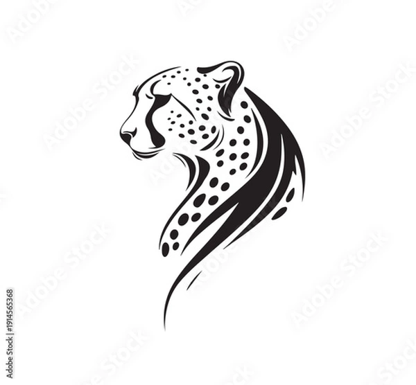 Obraz leopard logo vector,