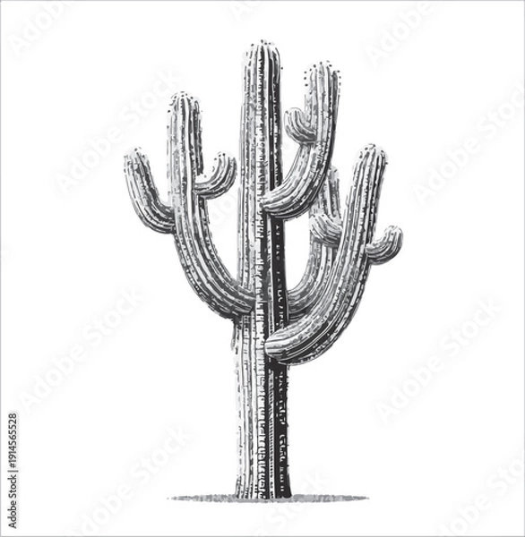 Obraz cactus vector illustration