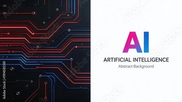 Obraz Circuit Board AI Technology