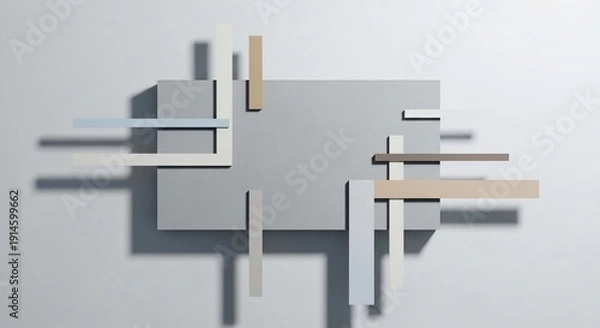 Fototapeta Abstract geometric composition graphic design