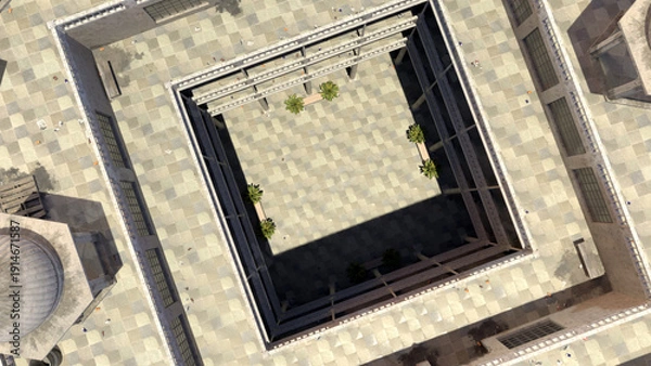 Obraz デリー 光と影の中庭