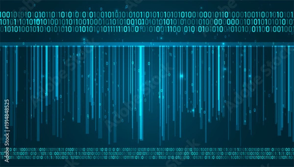 Obraz Abstract infographics visualization. Big data code representation. Futuristic network or business analytics. Graphic concept for your design.