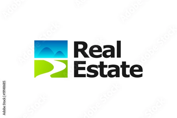 Obraz real estate agent logo