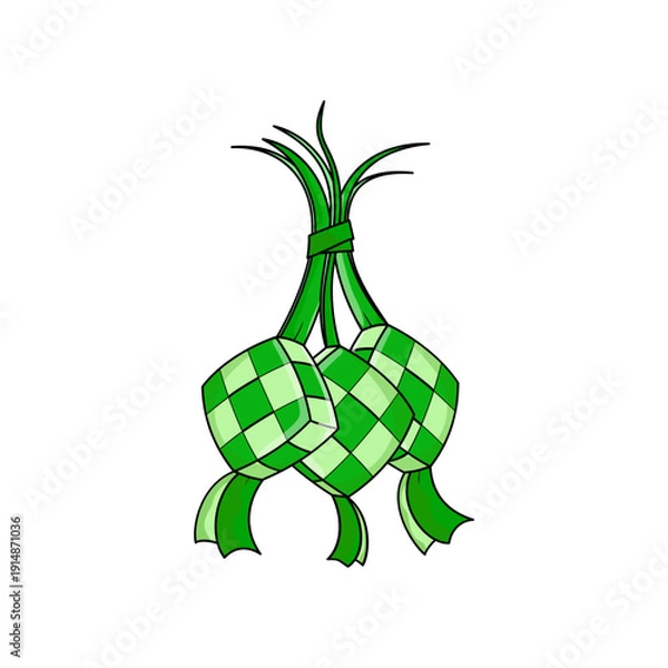 Obraz Ketupat illustration