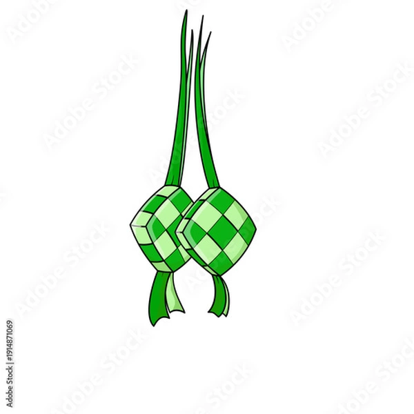 Obraz Ketupat illustration