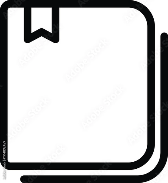 Obraz Book with bookmark for reading