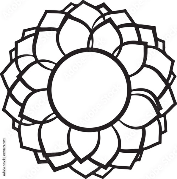 Obraz Floral Mandala Circle Bundle