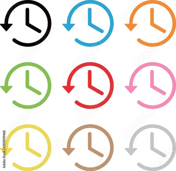 Obraz 履歴　アイコン　セット