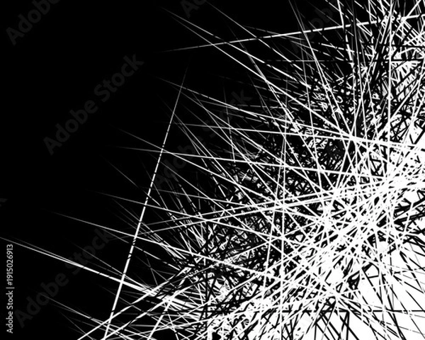 Obraz Monochrome Abstract Sharp Lines and Shapes