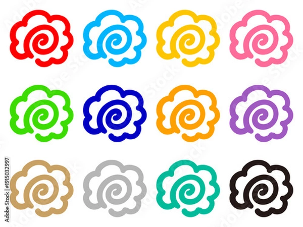 Obraz 	はなまるマークのイラスト素材セット