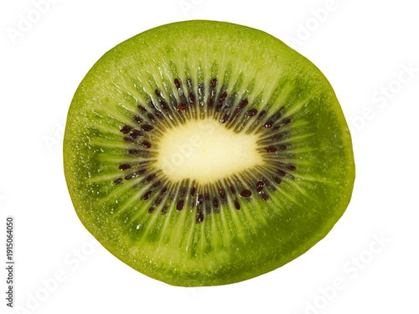 Fototapeta Kiwi slice on white