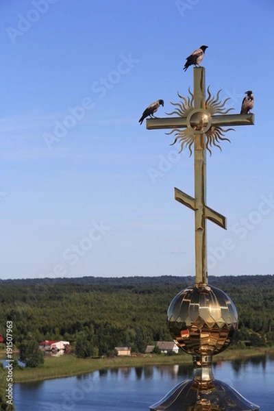 Obraz крест на церкви